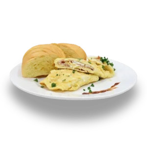 Omelette, Pan y Latte