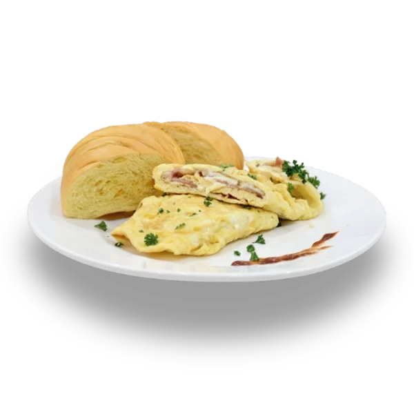 Omelette, Pan y Latte